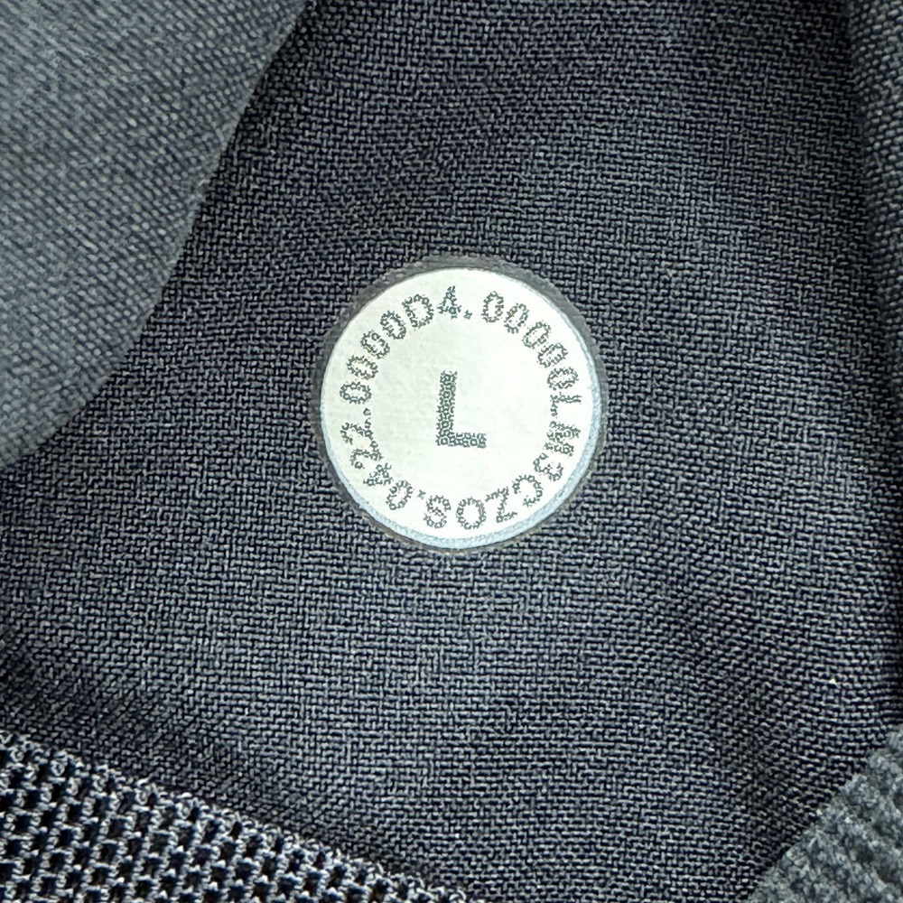 Lululemon Sojourn Jacket Mens Large Black Warpstreme Full Zip Track Logo LM3CZO - Picture 5 of 8